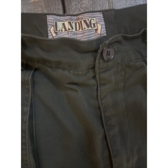Landing Company Outdoor Cargo Pants Men’s 38 Olive Green Reinforced Nylon - Picture 4 of 7